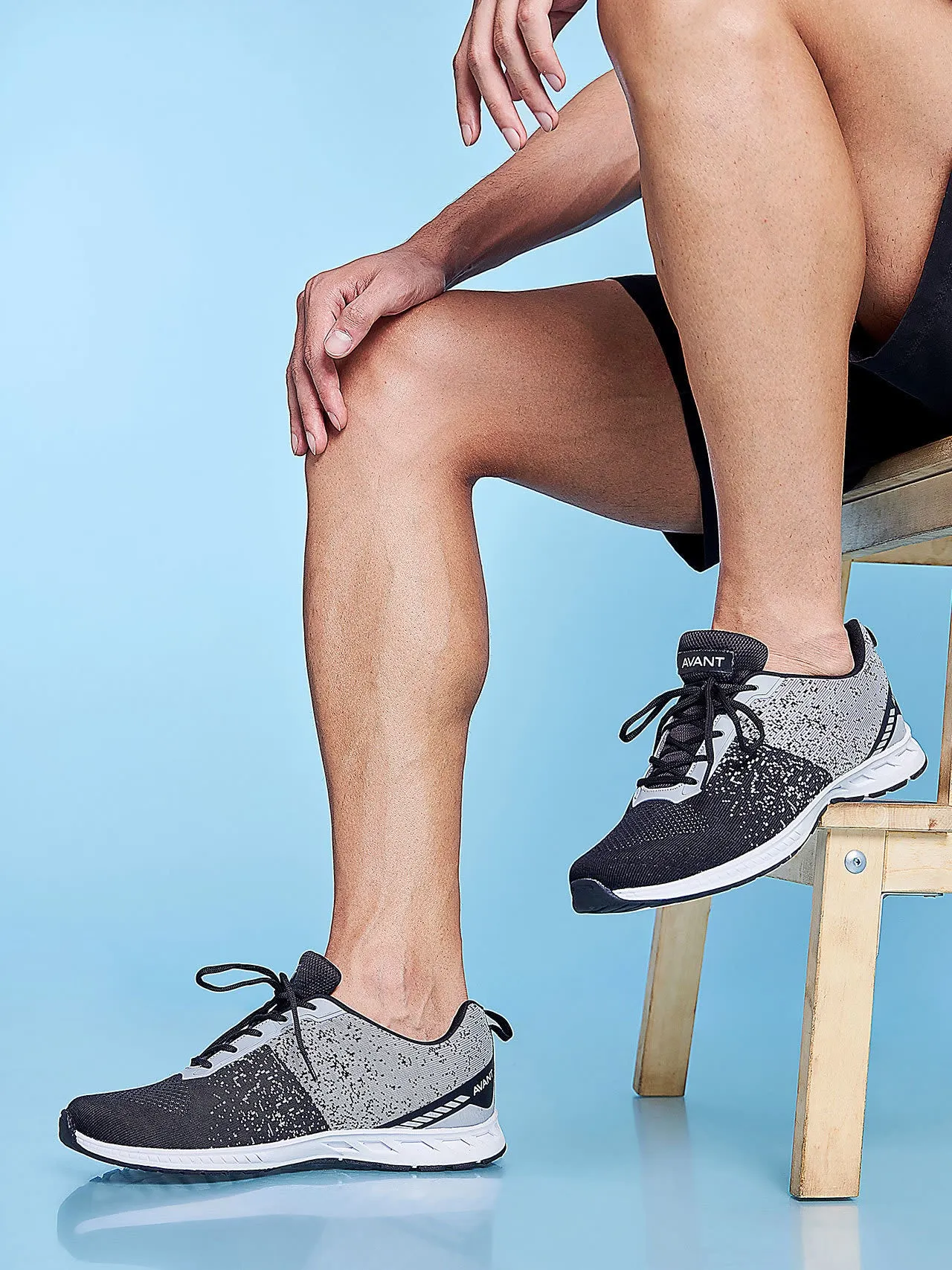 Avant Men’s Ignite PRO Running and Training shoes- Grey/Black