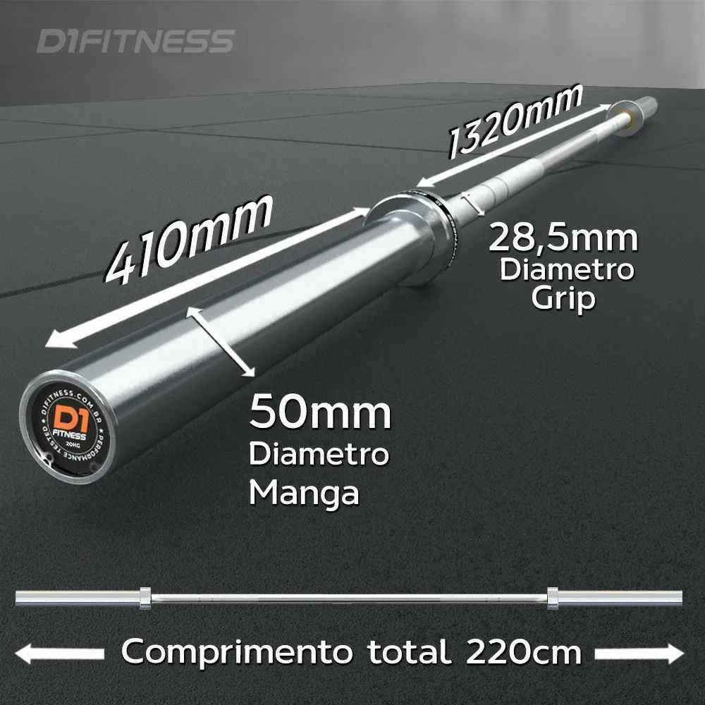Barra Olímpica Masculina - HARD CHROME LPO TOP