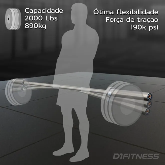 Barra Olímpica Masculina - HARD CHROME LPO TOP