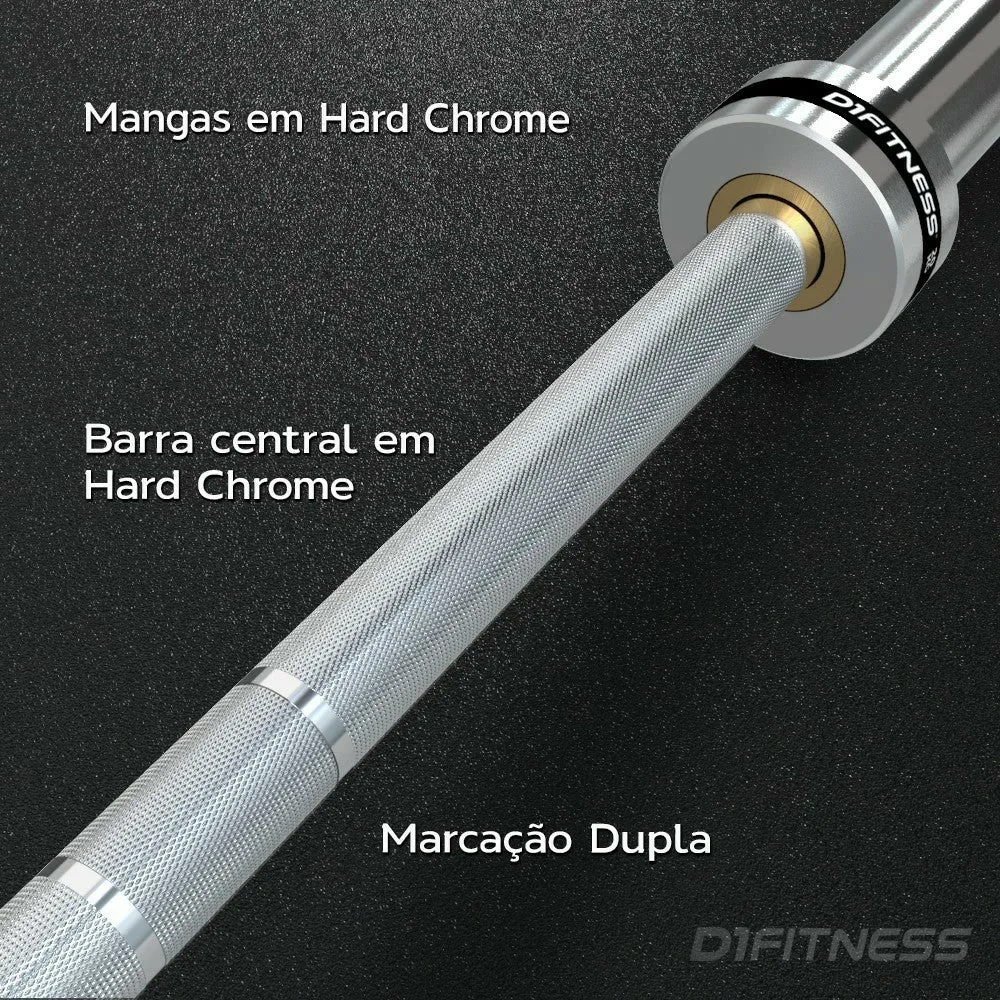 Barra Olímpica Masculina - HARD CHROME LPO TOP