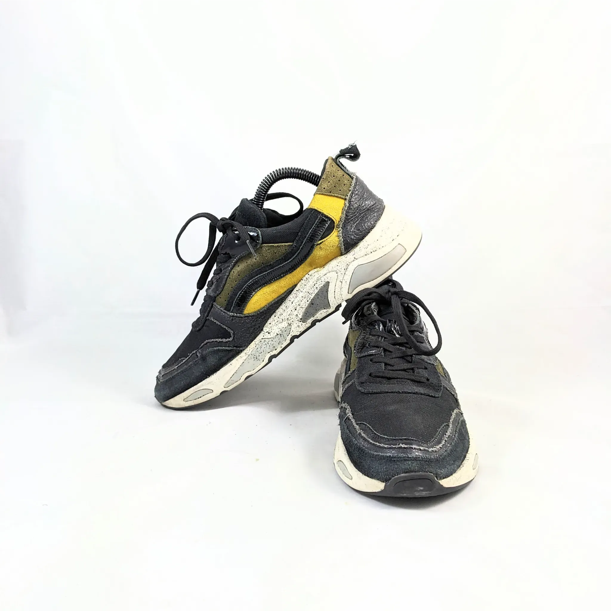 Black Chunky Sneakers