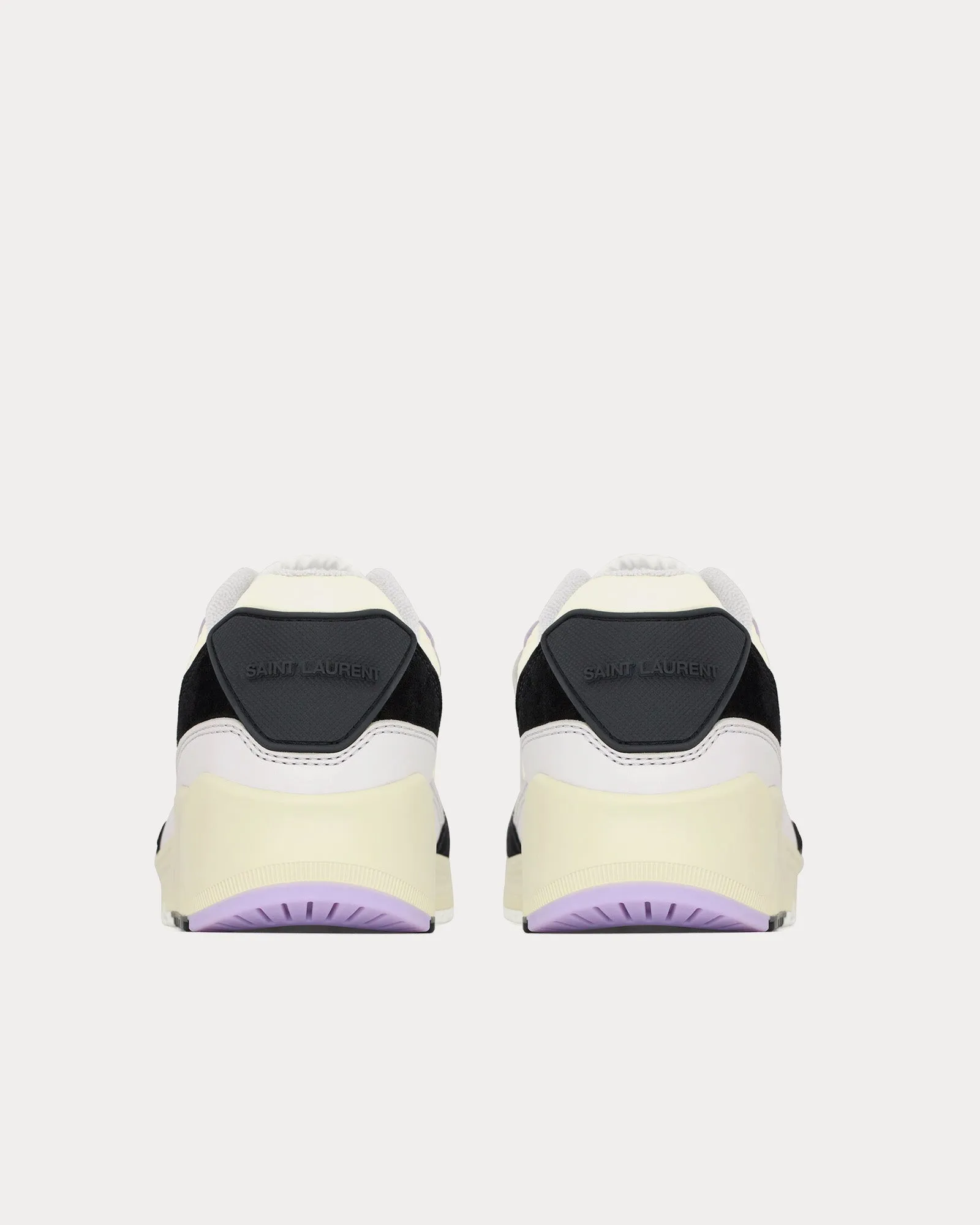 Bump Nylon, Suede & Leather Air grey / Lavender / Black / Off White Low Top Sneakers