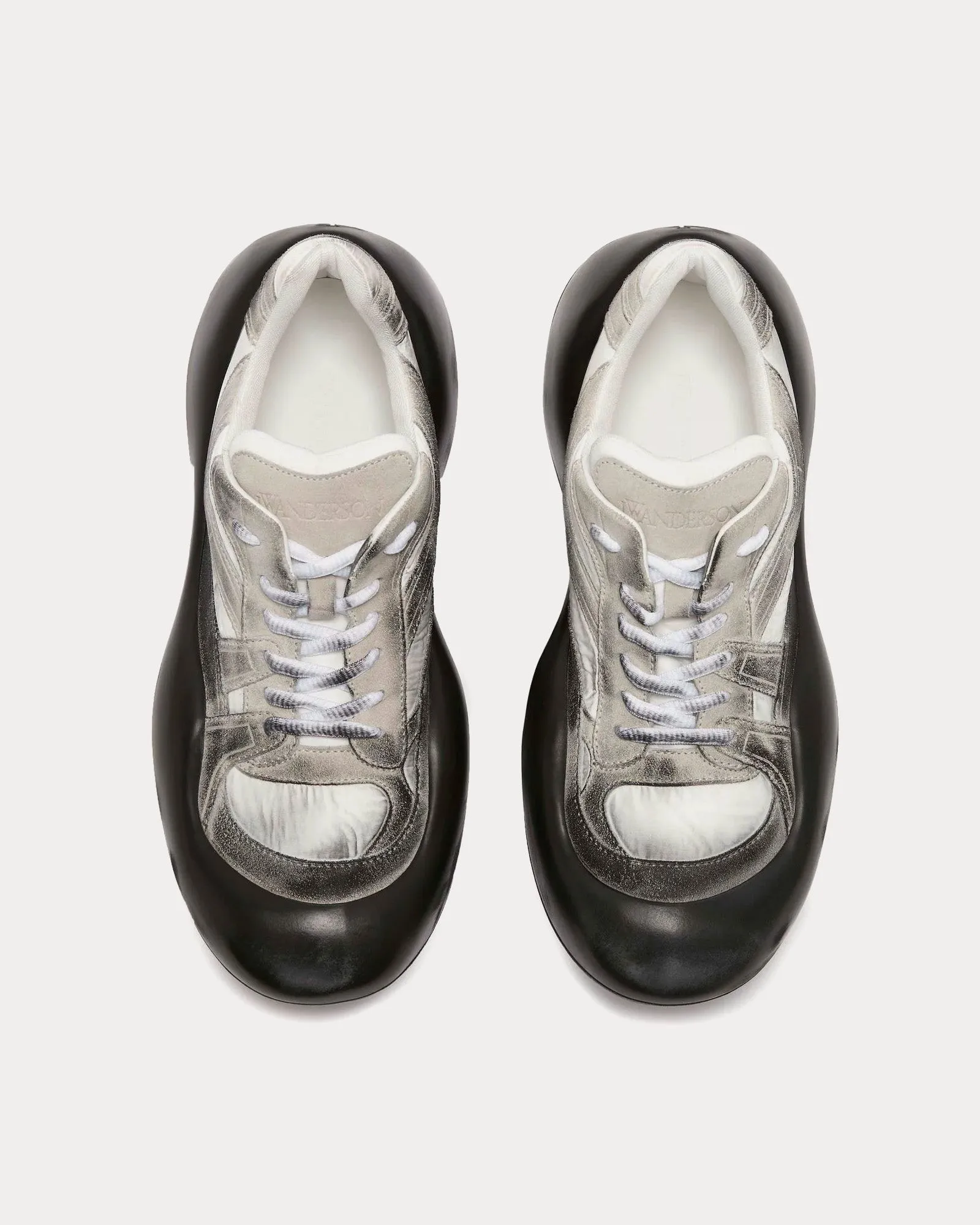 Bumper-Hike Distressed Black / Light Grey Low Top Sneakers