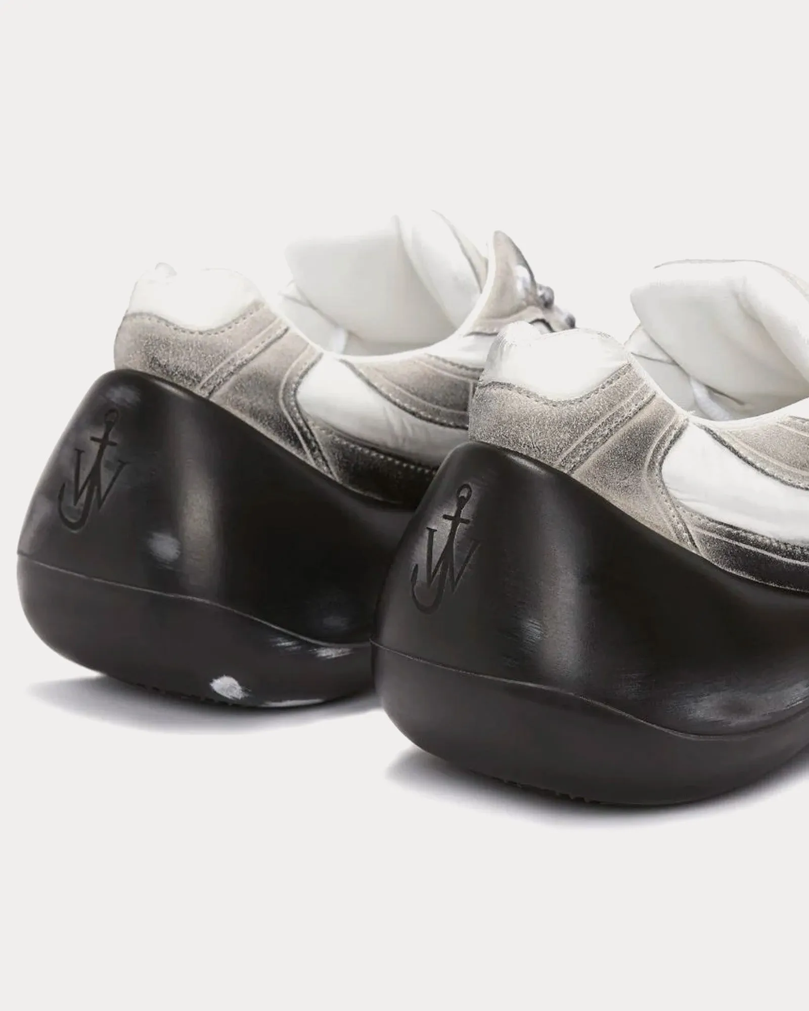 Bumper-Hike Distressed Black / Light Grey Low Top Sneakers