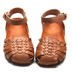 Camel - Woven Sandal - US Size 5-10 - Hard Sole