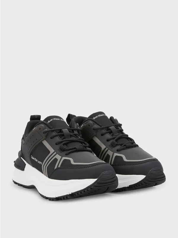 Chunky Runner Laceup Low Lth-Tpu