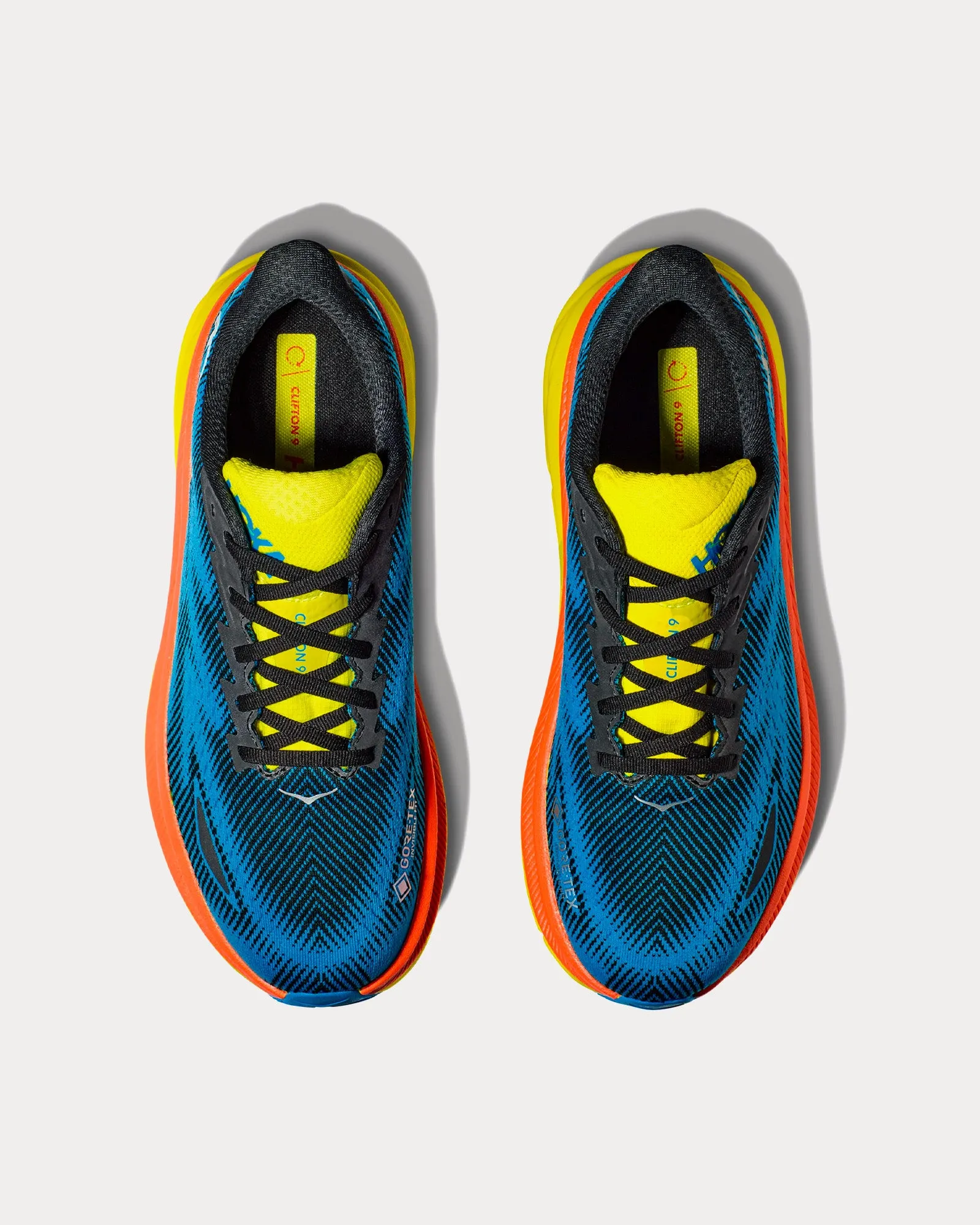 Clifton 9 GTX Black / Diva Blue Running Shoes