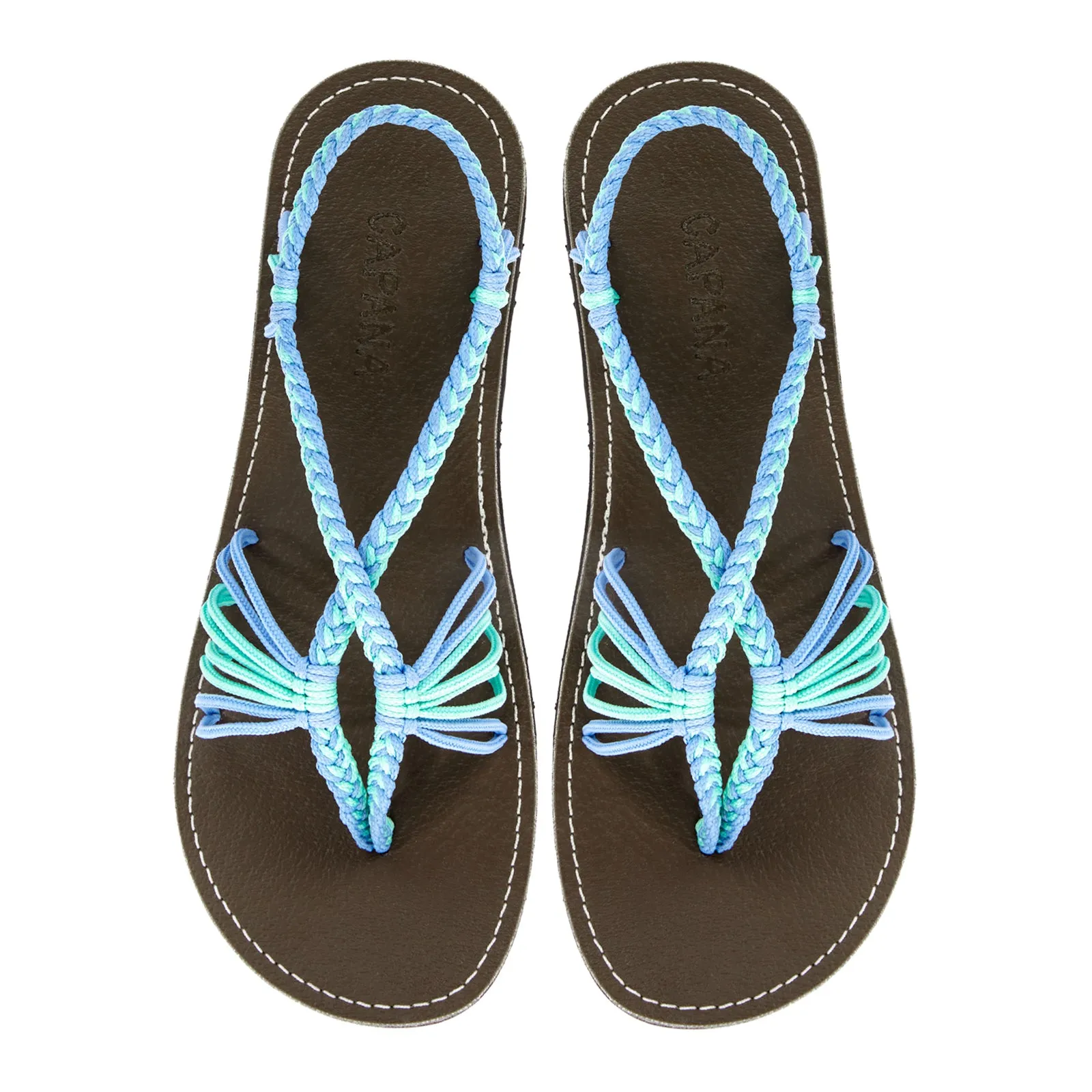 Cocoon - Turquoise sky blue Rope Sandals
