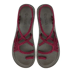Commune - Burgundy Rope Sandals