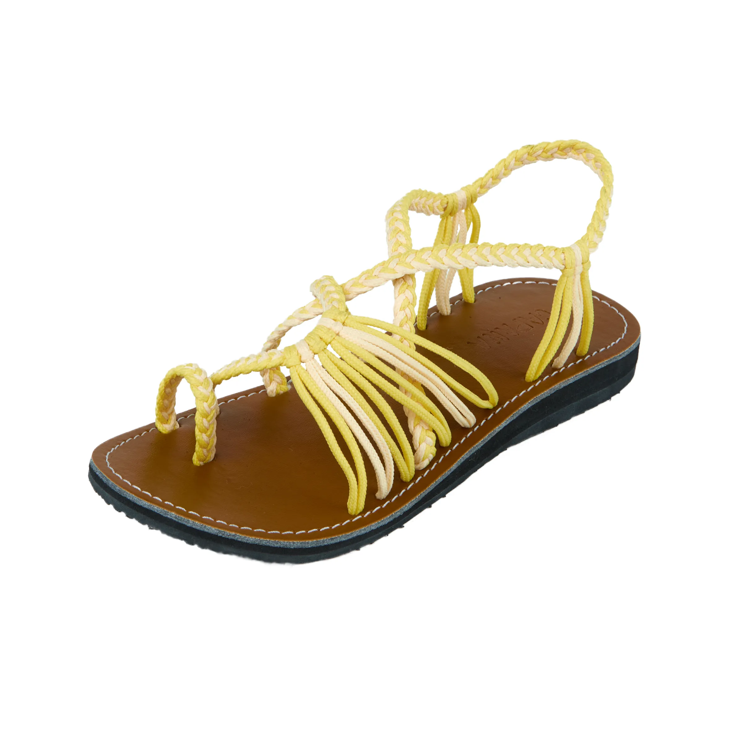 Commune - Yellow Cream Rope Sandals