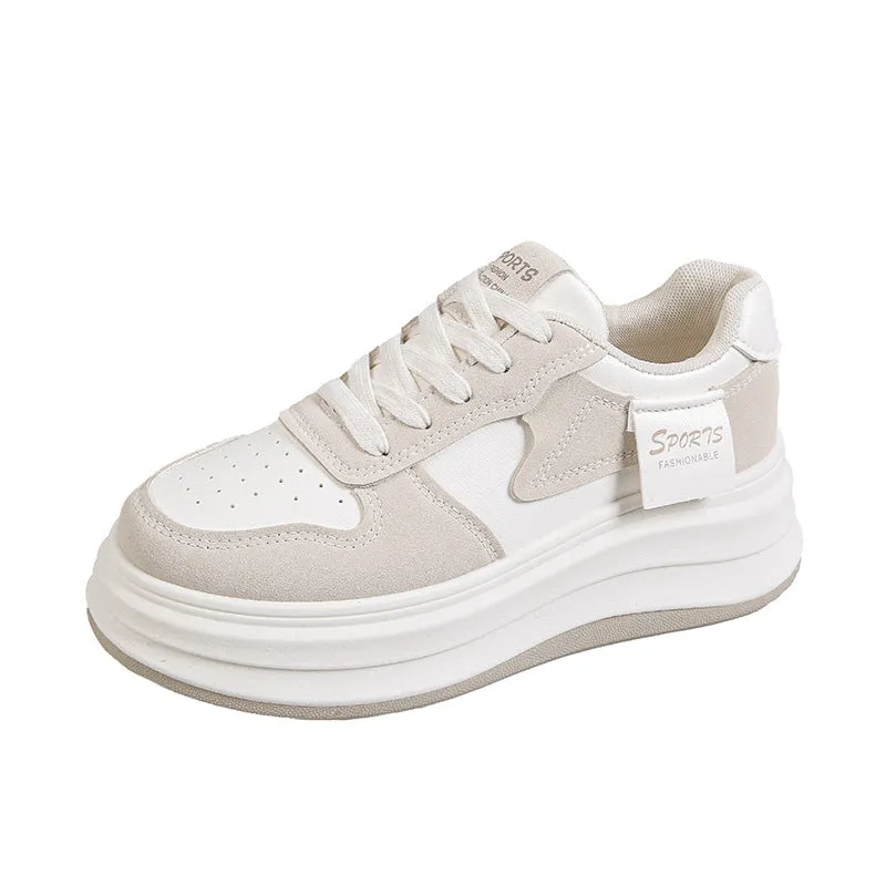 Contrast Platform Sneakers