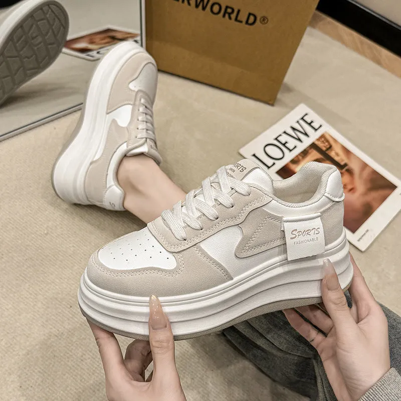 Contrast Platform Sneakers