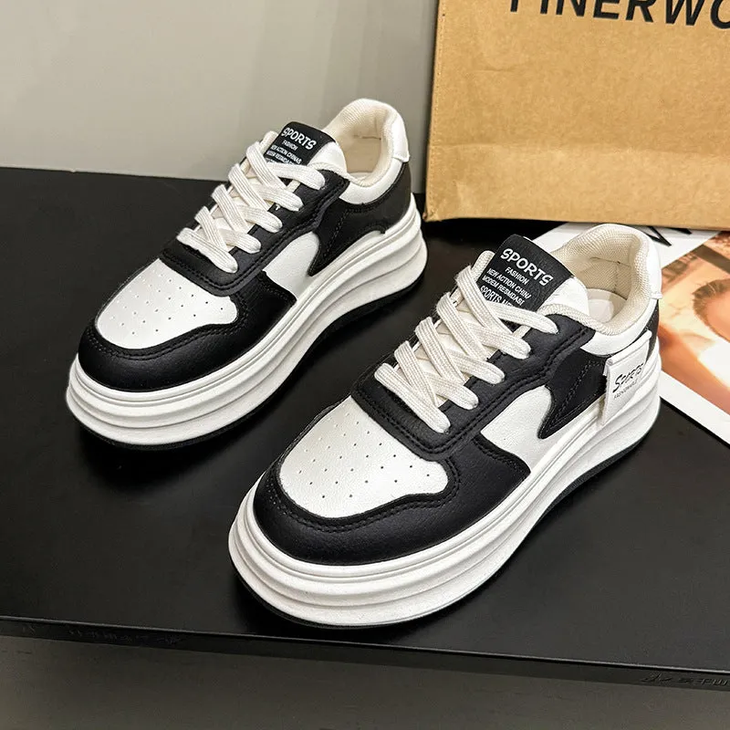 Contrast Platform Sneakers