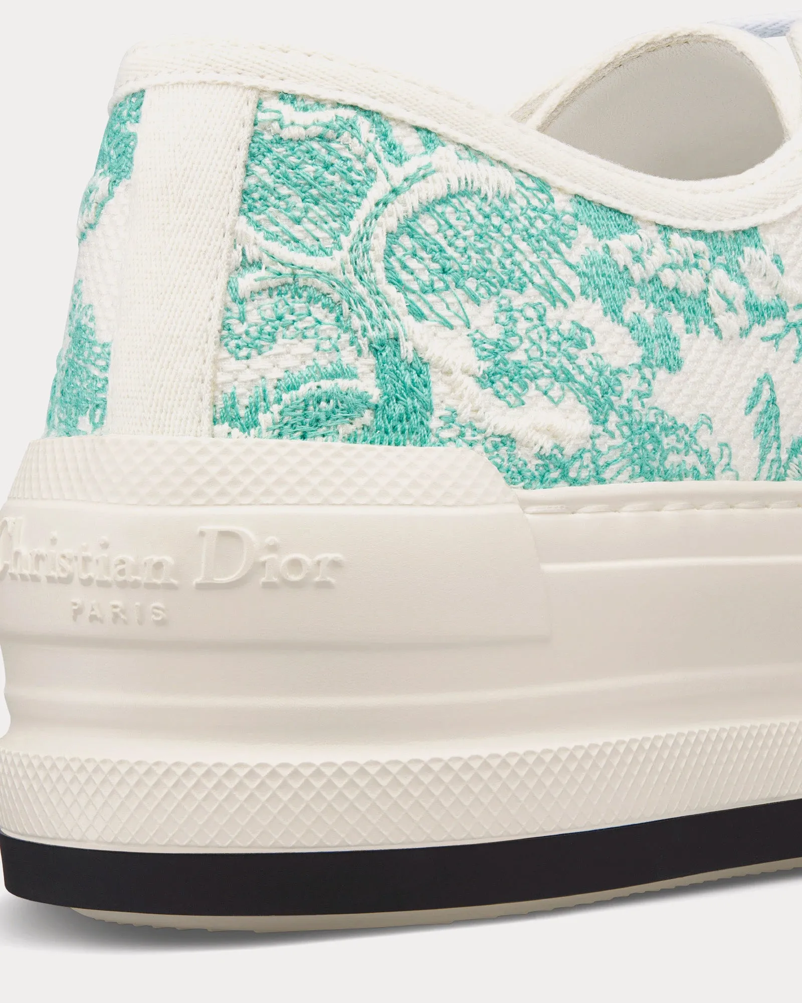 Dioriviera Walk'n'Dior Platform Cotton Embroidered with Aquamarina Toile de Jouy Sauvage Motif Low Top Sneakers