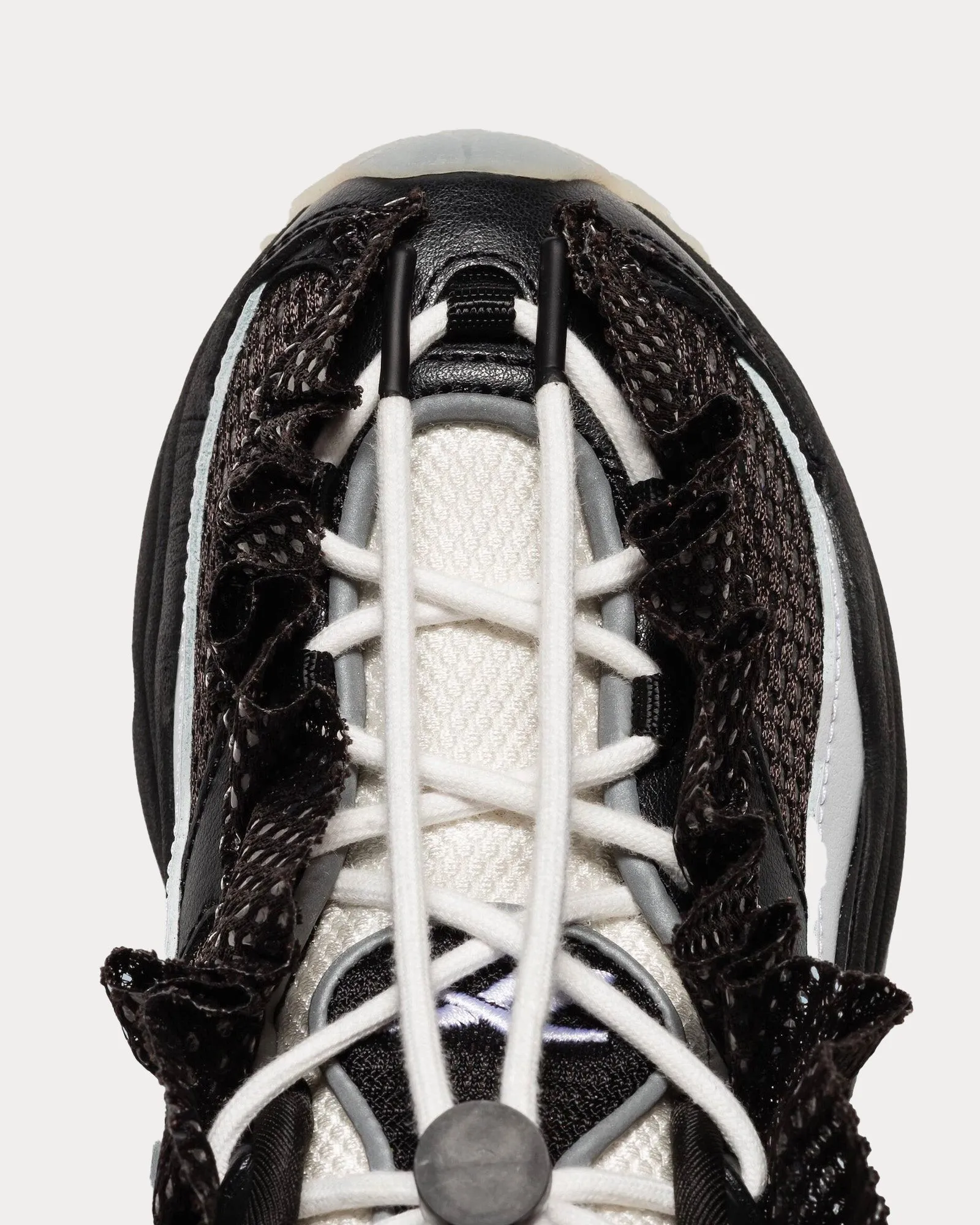 DMX Ruffle Black High Top Sneakers