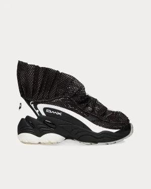 DMX Ruffle Black High Top Sneakers