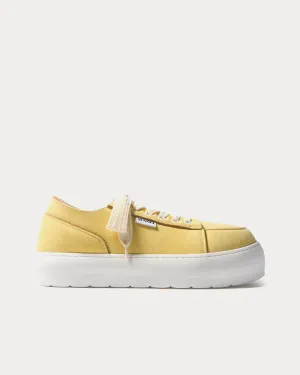 Dreamy Suede Light Yellow Low Top Sneakers