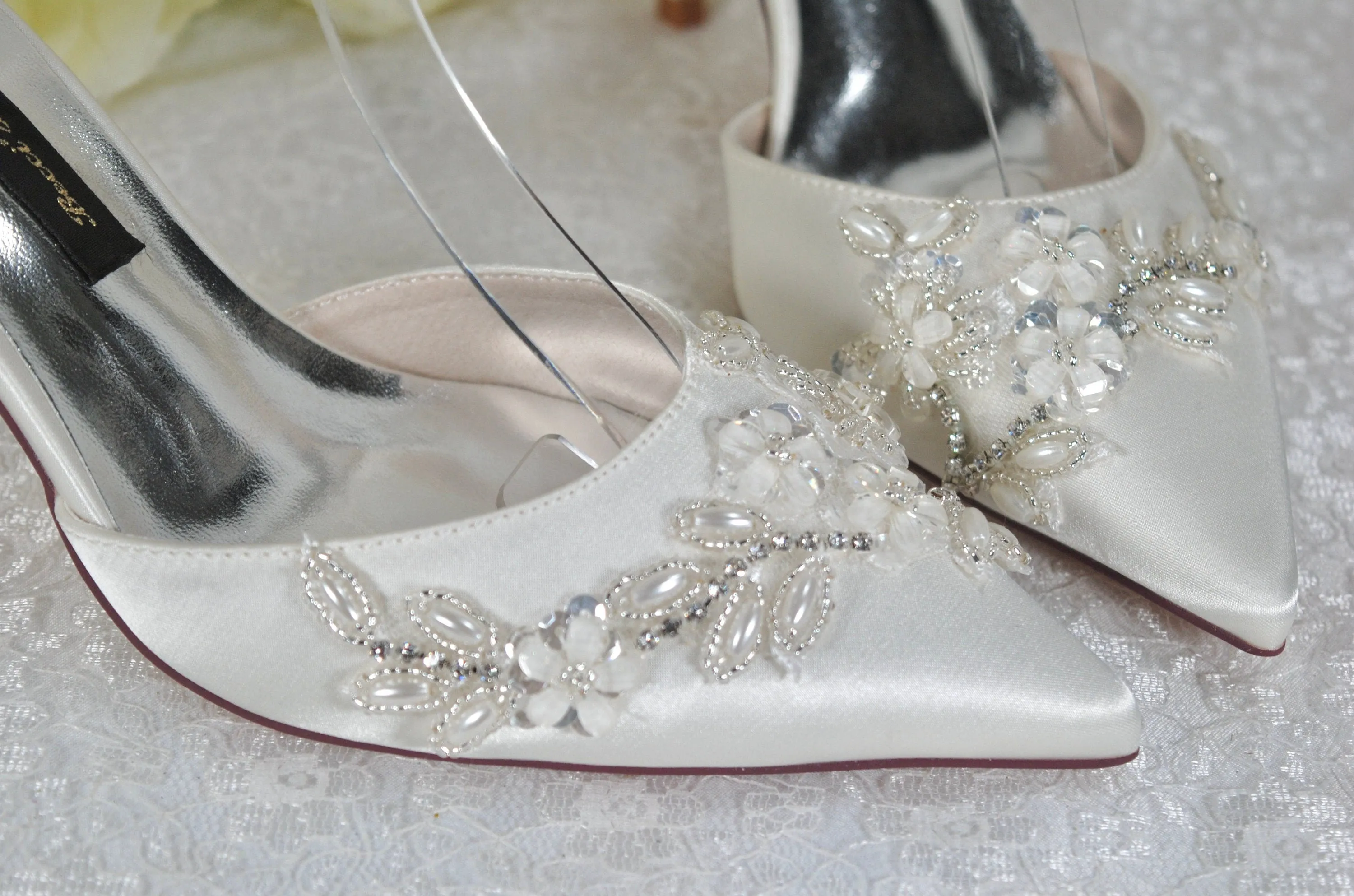 Fern | Satin | 6cm, 8cm or 10cm Heel