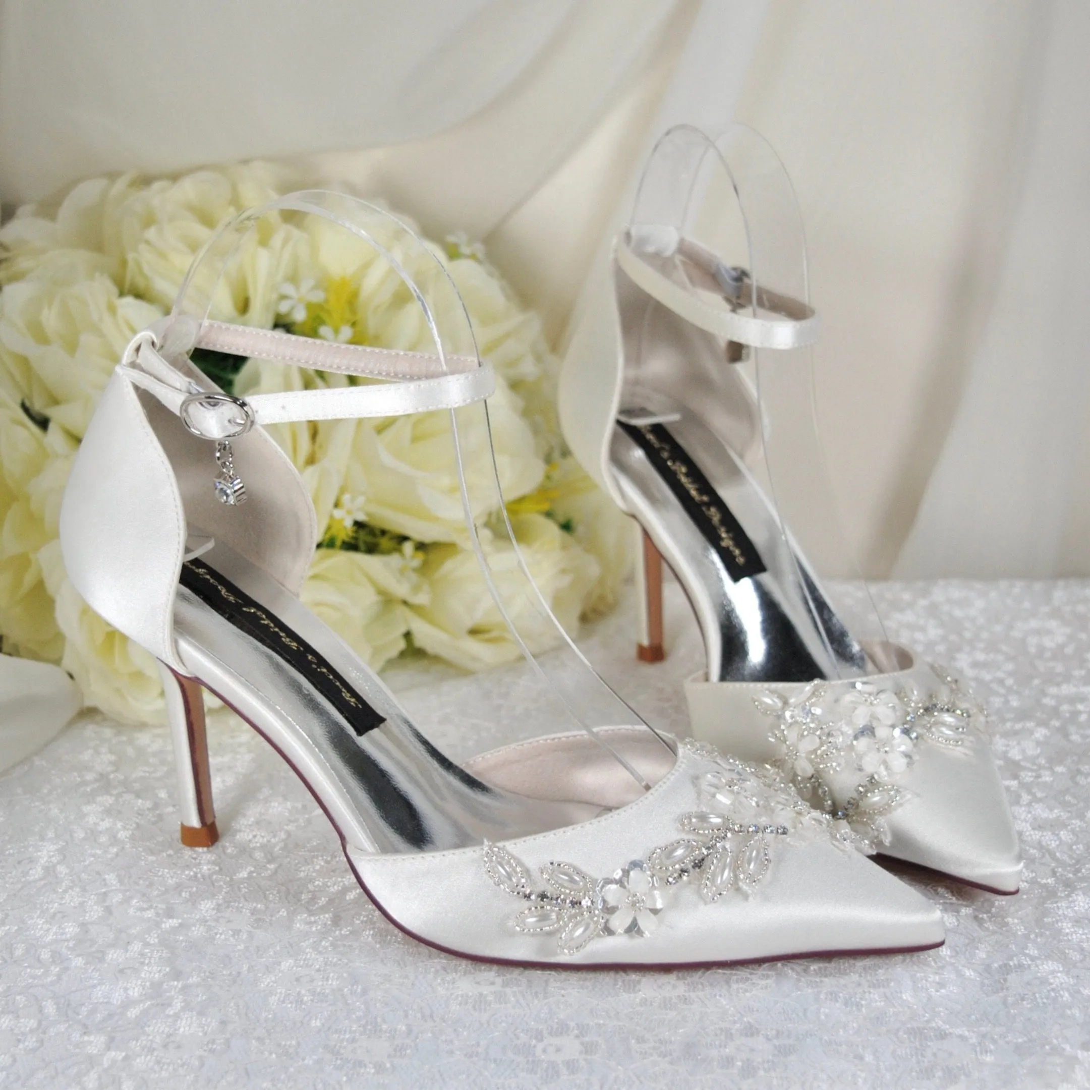 Fern | Satin | 6cm, 8cm or 10cm Heel