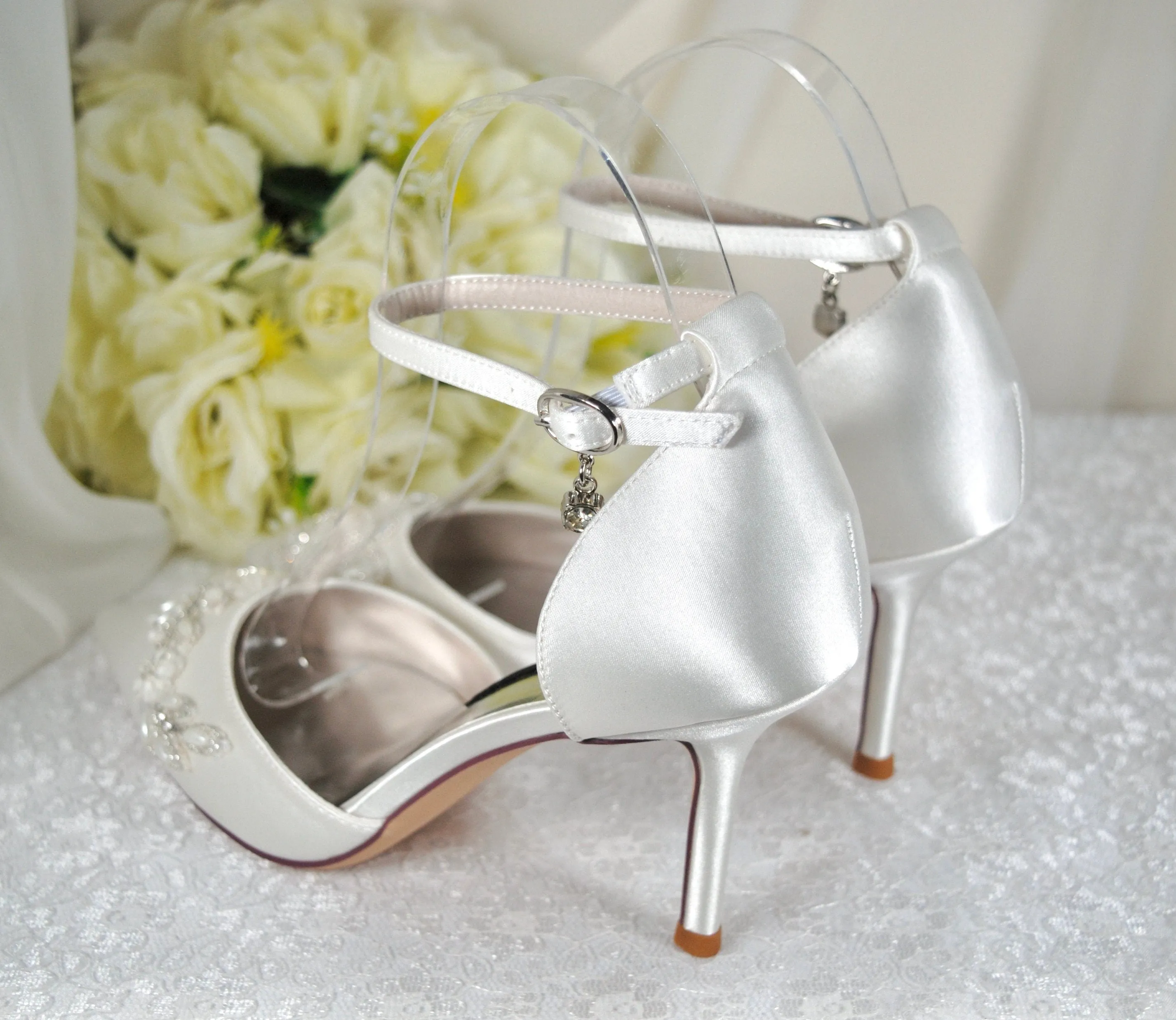 Fern | Satin | 6cm, 8cm or 10cm Heel