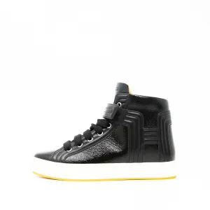 Hermes Noir Lions High-Top Sneakers 36.5