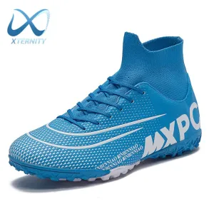 Hot Sale Turf Soccer Shoes Men High Ankle Training Soccer Boots