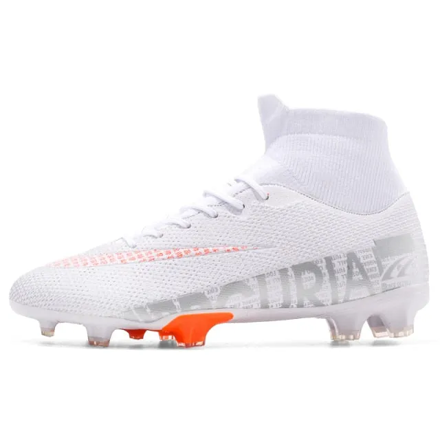 Hot Sale Turf Soccer Shoes Men High Ankle Training Soccer Boots
