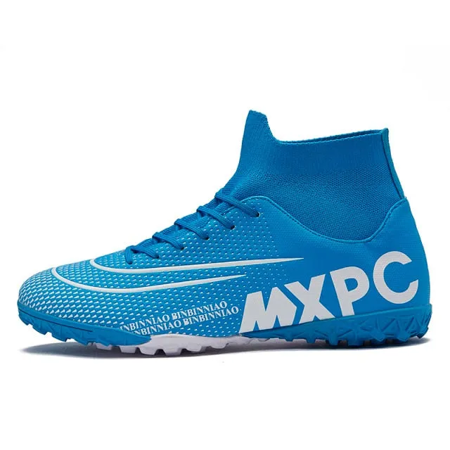 Hot Sale Turf Soccer Shoes Men High Ankle Training Soccer Boots