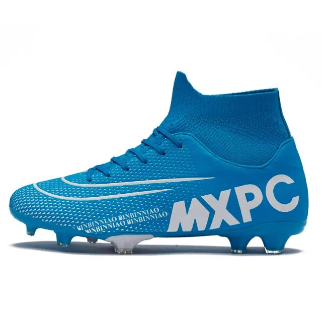 Hot Sale Turf Soccer Shoes Men High Ankle Training Soccer Boots
