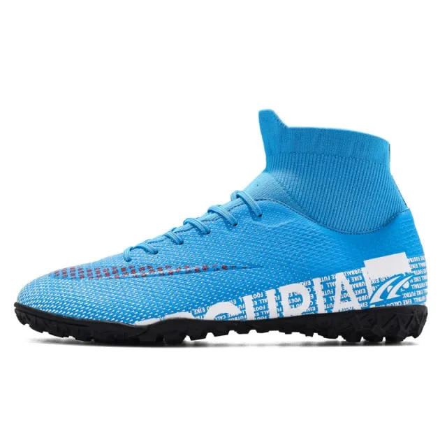Hot Sale Turf Soccer Shoes Men High Ankle Training Soccer Boots