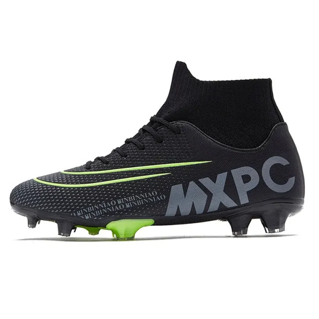 Hot Sale Turf Soccer Shoes Men High Ankle Training Soccer Boots