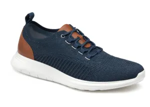 Johnston & Murphy Men's Amherst Knit Sneakers- Navy