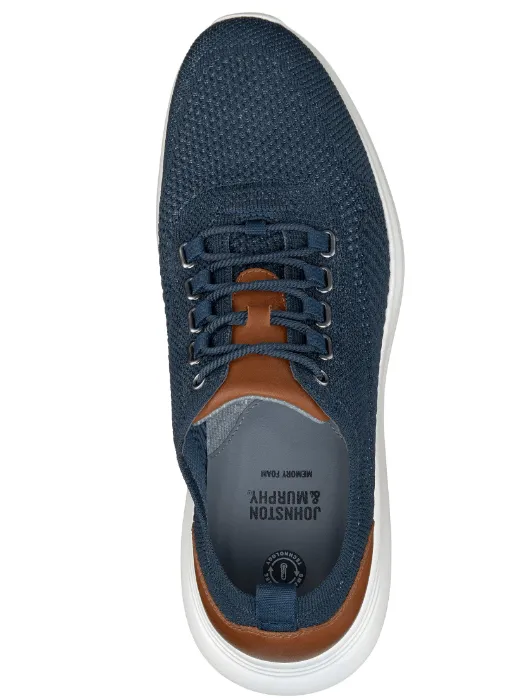 Johnston & Murphy Men's Amherst Knit Sneakers- Navy