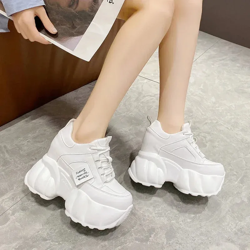 Joskaa 2024 New Casual White Platform Sneakers