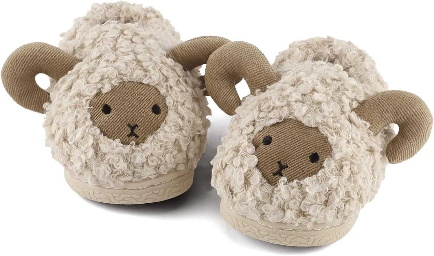KAKU NAUN Toddler Kids Unisex Slippers Animal Winter Warm Furry Shoes for Boys Girls