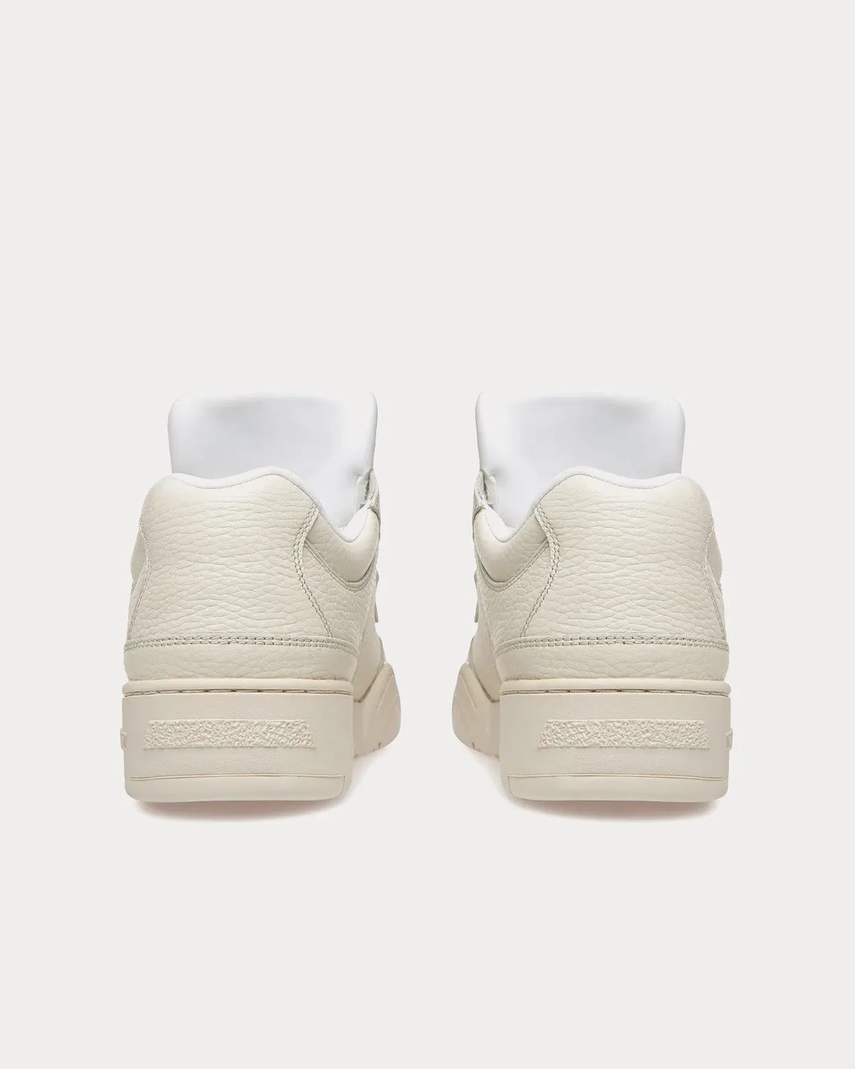 Kiro Leather Dusty White Low Top Sneakers