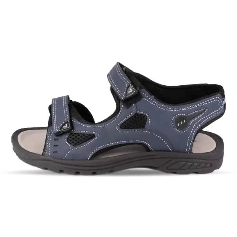 Mens Navy Touch Fasten Sandal