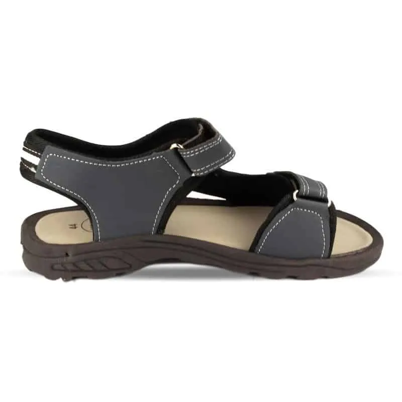 Mens Navy Touch Fasten Sandal