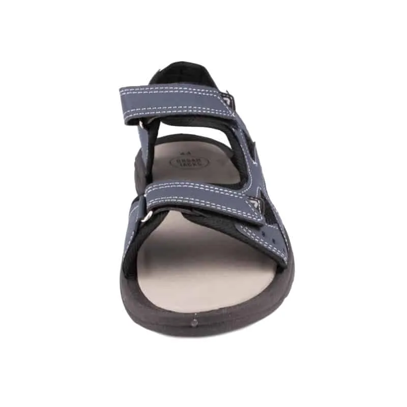 Mens Navy Touch Fasten Sandal