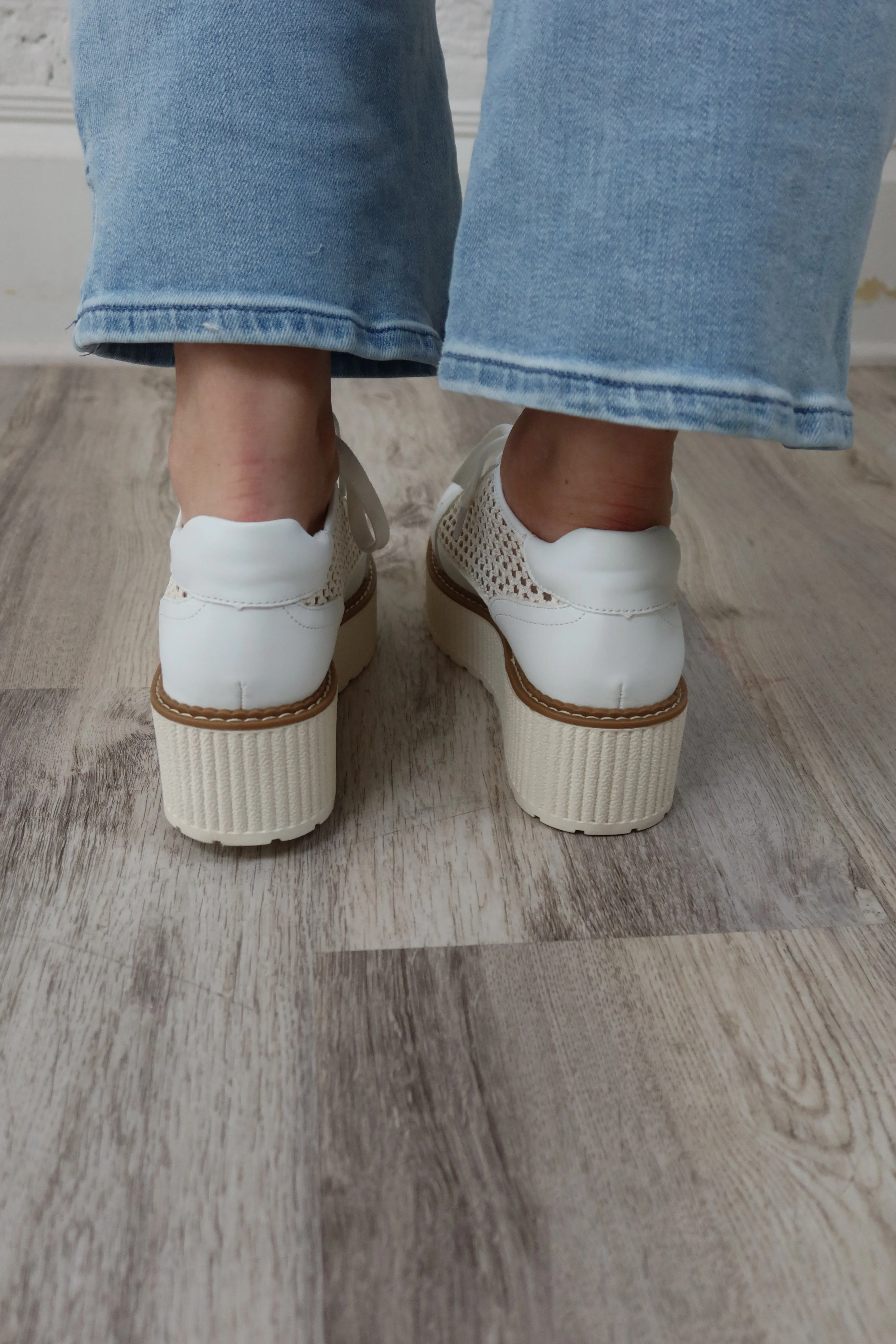 Mercer White Platform Sneaker