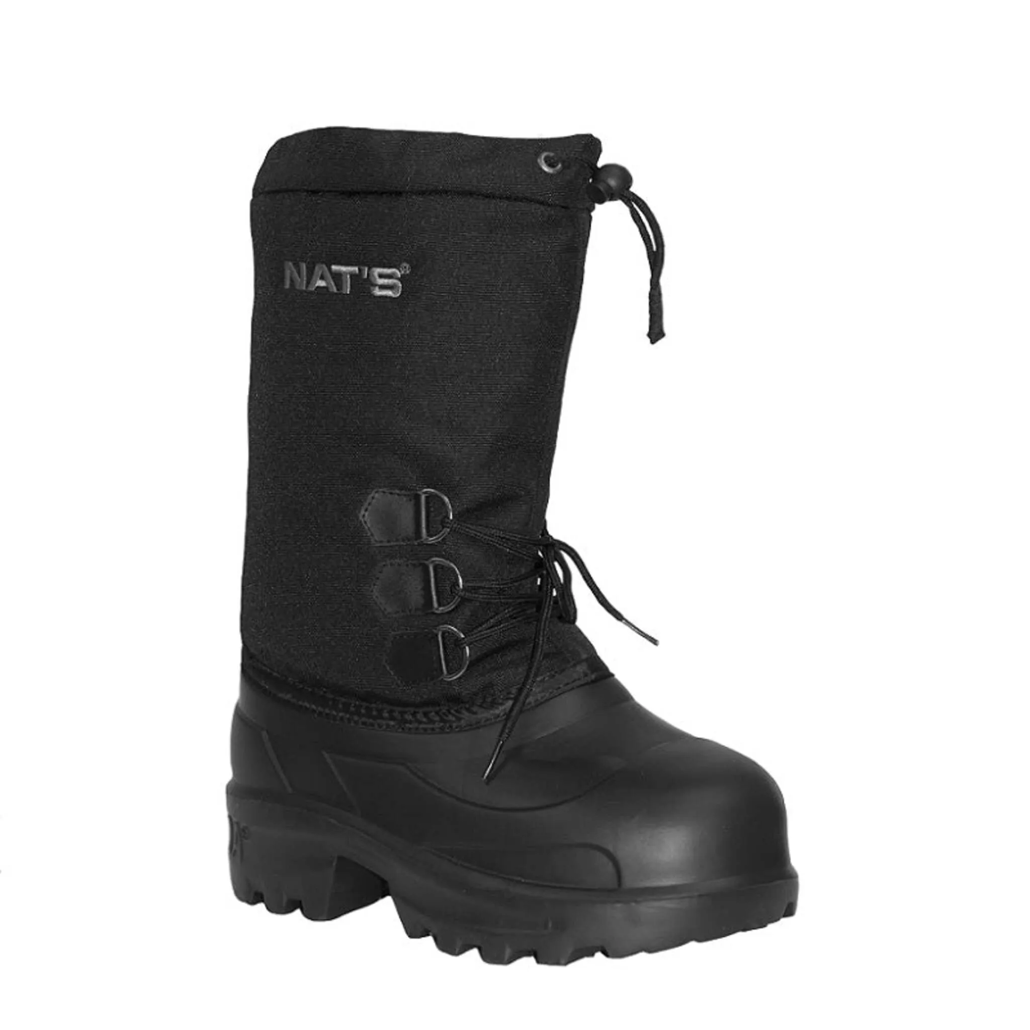 Nats Men's Winter Work Boots R900 | Nylon EVA Ultra-Light, Plain Toe, Removable Primaloft® Liner, -85°C Rated, Front Lacing, Draw Cord | Sizes 8-13