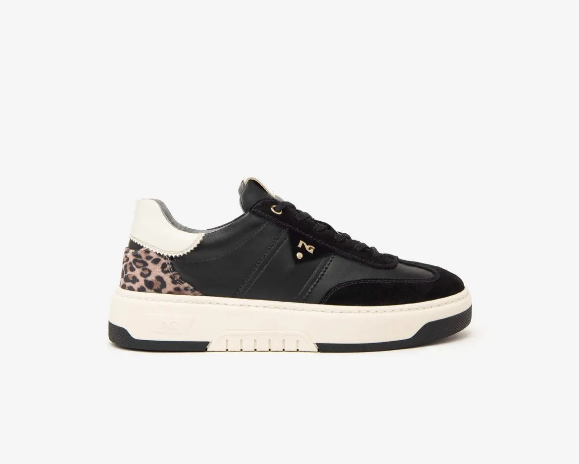 Nerogiardini black leather sneakers