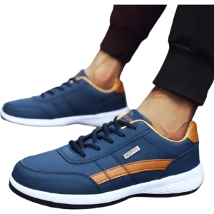 New Men's Stauer Ultra Comfort Waterproof Sneakers in Navy Sz 11! Retails $70 
