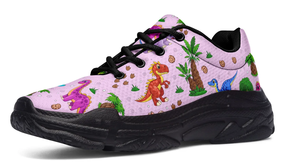 Pink Baby Dinos Chunky Sneakers