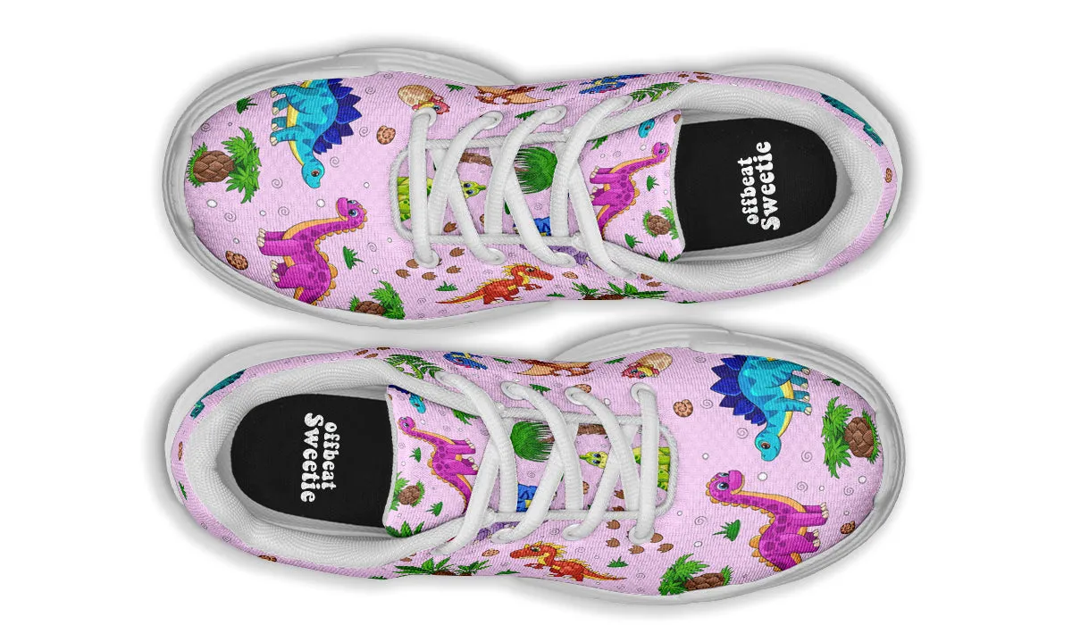 Pink Baby Dinos Chunky Sneakers