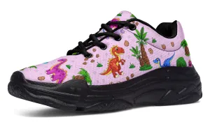 Pink Baby Dinos Chunky Sneakers