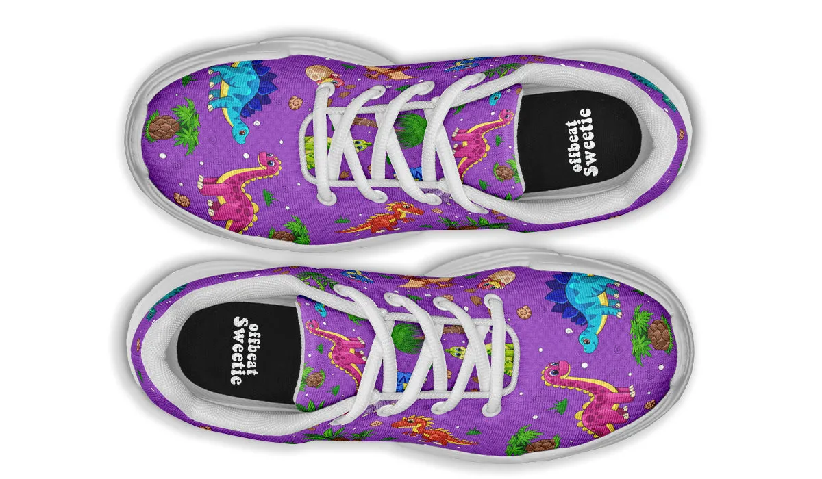 Purple Baby Dinos Chunky Sneakers