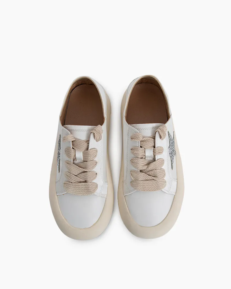 Satin Platform Sneakers With Foldable Heel Tab