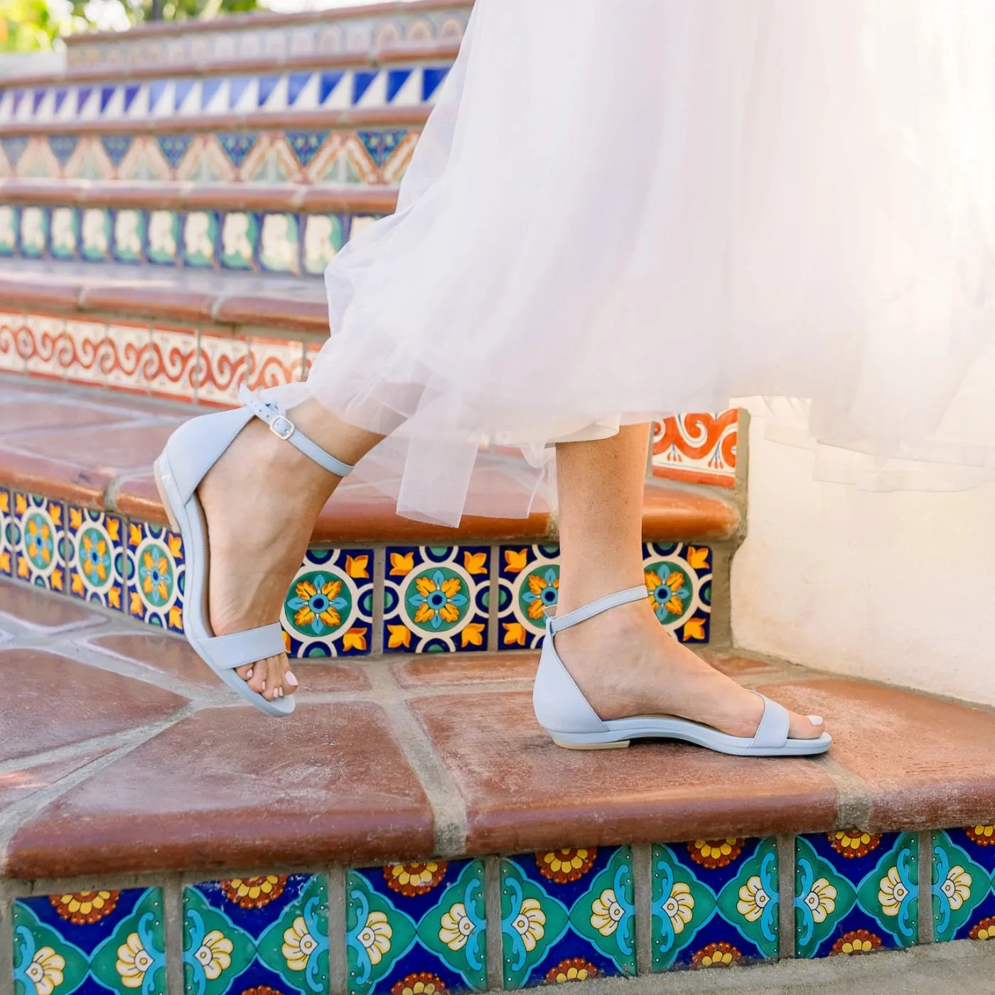The Pashionista - Baby Blue Leather 4 Stiletto