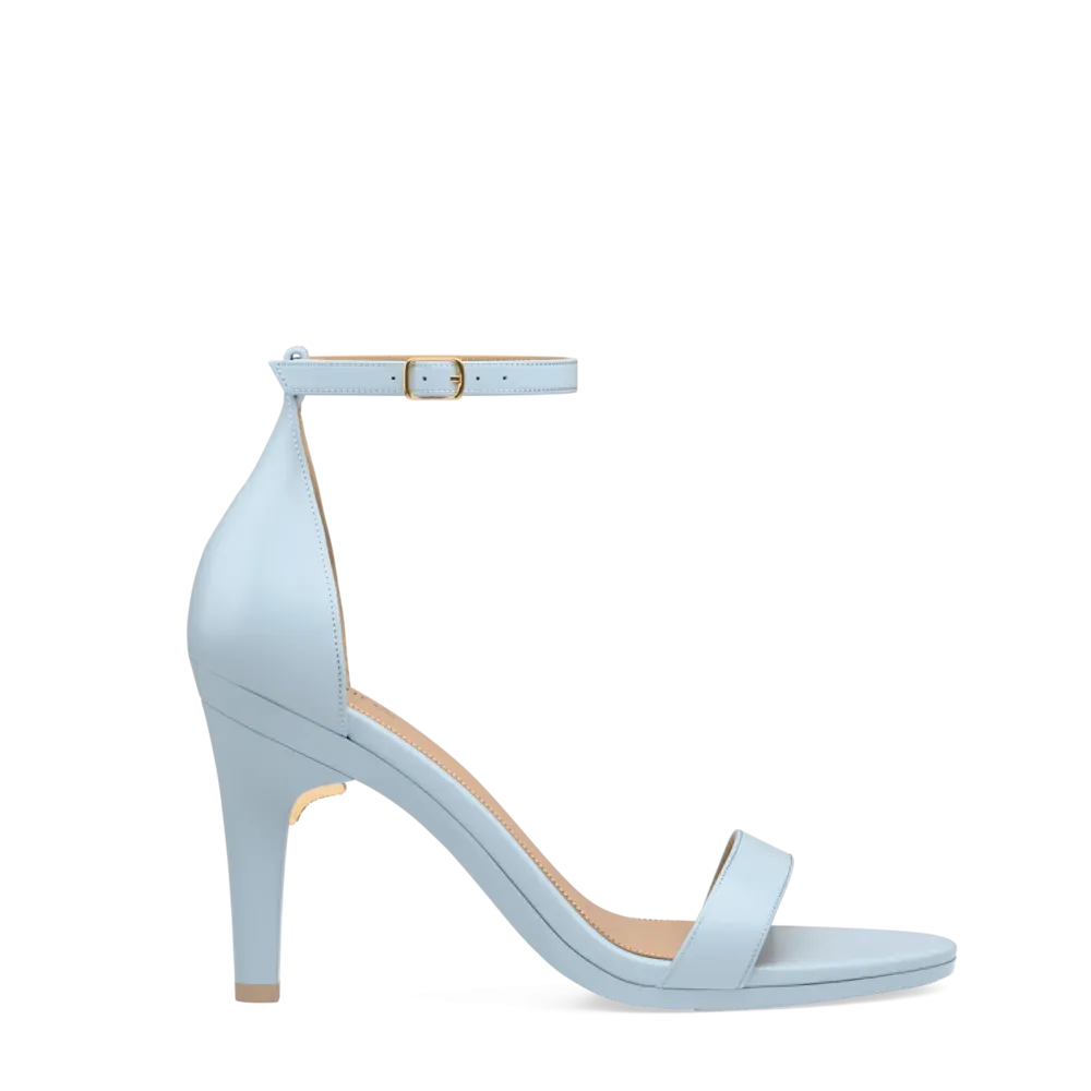 The Pashionista - Baby Blue Leather 4 Stiletto